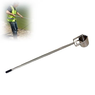 Telescopic Water Sampler, 500/1000 mL Stainless Steel 304 Swing-Cup Dipper (1.17–4 m/3.8–13.1 ft, 1000 mL)
