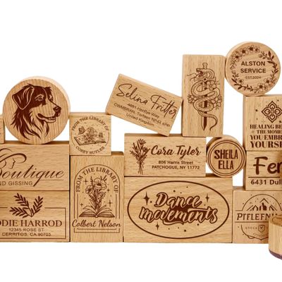 Personalized Logo Stamp, Large Rubber Stamp, 2.5–20.3 cm