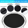 Trampoline Replacement Jumping Mats for Round Frames, 1.8 m–4.9 m, with 48 Buckles and Spring Covers view 3