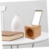Wooden Cube-Shaped Phone Stand with Natural Passive Sound Amplification view 3