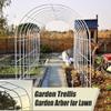 Metal Garden Pergola Arbor, Climbing Plant Trellis Arch for Weddings and Floral Decor, Wide Design, 200 x 200 cm and 120 x 200 cm view 4