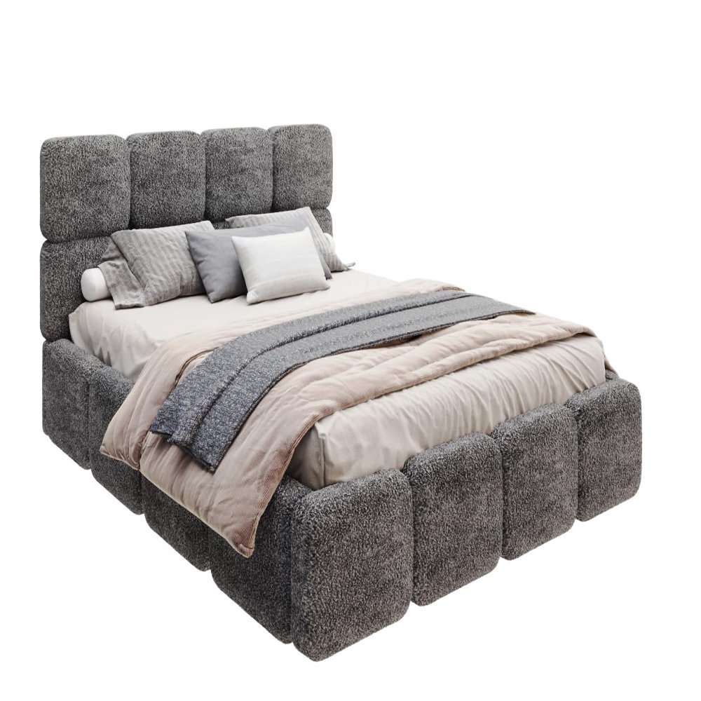 FurnitureByJDM Upholstered Bed 180 x 200 cm with Storage