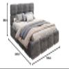 FurnitureByJDM Upholstered Bed 180 x 200 cm with Storage view 3
