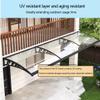 LPAGOLMIX Rain Protection Door Canopy, Outdoor Porch Awning, Waterproof/UV Protection, 60 x 80 cm view 2