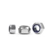 DeVow DIN 985 Left-Hand Thread Nylon Lock Nuts M14×2.0, A2 Stainless Steel, 4-Pack view 4