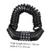 WOONEKY Bicycle Helmet Combination Lock with Flexible, Scratch-Resistant Steel Cable view 2