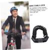 WOONEKY Bicycle Helmet Combination Lock with Flexible, Scratch-Resistant Steel Cable view 3