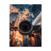 Airplane Paint by Numbers Kit, 80 x 60 cm, 36 Acrylic Colors view 1