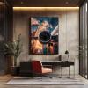 Airplane Paint by Numbers Kit, 80 x 60 cm, 36 Acrylic Colors view 4