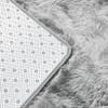 CHENMIAO Shaggy Area Rug, 120 x 140 cm, Non-Slip, Light Gray view 3