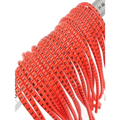 Plum Cable Marker Set, 1,000 Durable PVC Markers for Cable Diameters 0.3–10 mm (Letters, 1,300 pcs, 1.0 mm² (2.5 mm))