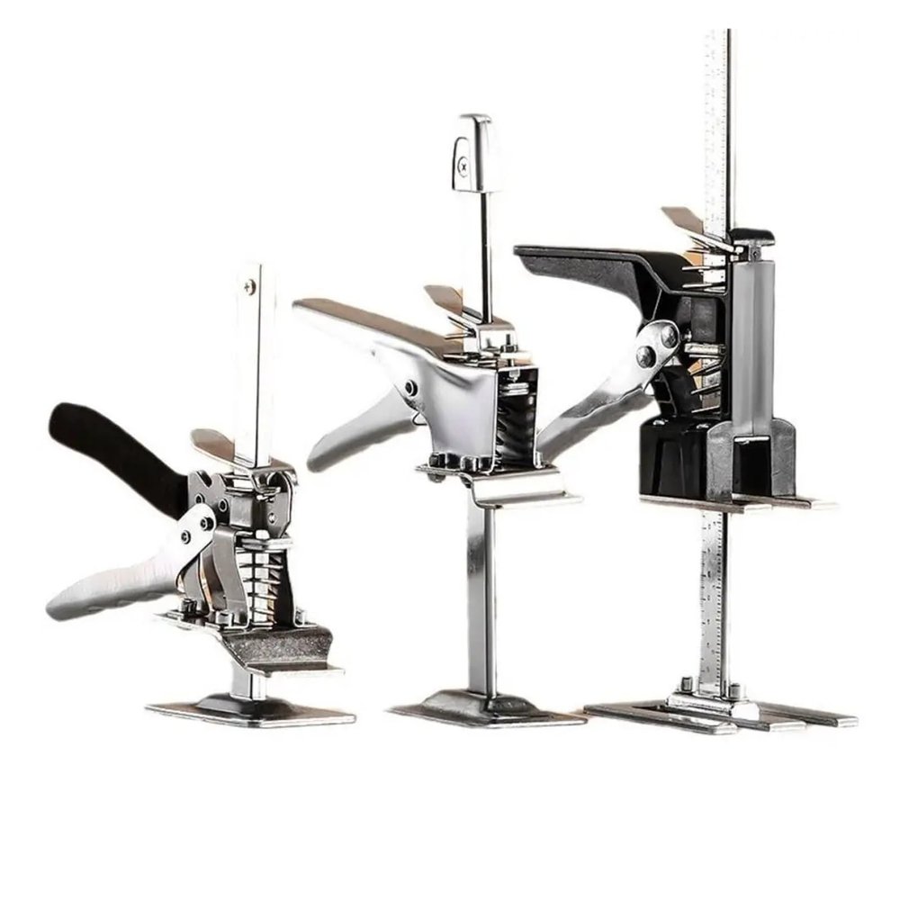 TIEOAXFT Stainless Steel Cabinet Board Jack, Portable Arm Lifter, Tile Height Adjuster, Lifting Tool, Labor-Saving Hand Lifter (L)
