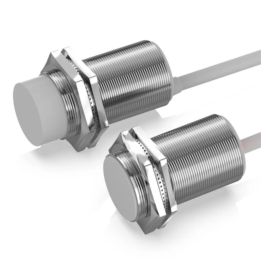 1-Piece M30 Capacitive Proximity Sensor, 10–30 VDC, NPN/PNP, NO/NC, Flush/Non-Flush, Non-Metal Liquid Level Switch with 2 m Cable (20 mm AC 2-Wire NO)