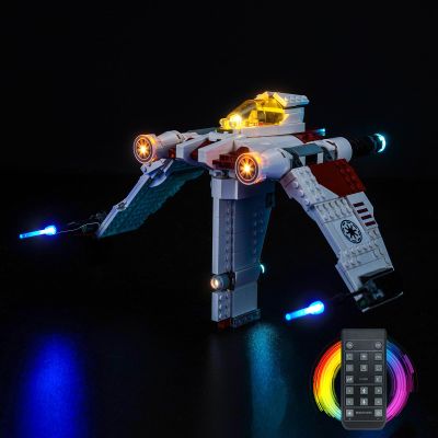 BrickBling Remote-Controlled LED Light Kit for LEGO V-19 Torrent Starfighter 75432