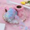 Jhdwu 10 Yards 60/80 mm Colorful Gradient Organza Ribbon with Butterflies view 4