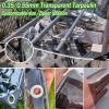 CAQXAQP Transparent PVC Tarp 1.8 x 3.4 m, 0.5 mm, 600 g/m², with Zipper view 3
