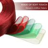 Jhdwu 10-Yard Transparent Chiffon Ribbon, Organza Satin Ribbon for DIY Crafts, Gift Wrapping, Wedding Bouquets and Wreaths view 3