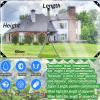 CAQXAQP Transparent PVC Tarp 3.1 m x 5 m, 0.5 mm, 600 g/m², Waterproof, with Eyelets and Zipper view 2