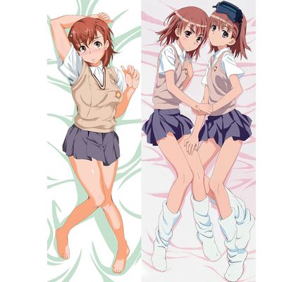 A Certain Scientific Railgun Mikoto Misaka Dakimakura Cover, Double-Sided, 160 x 50 cm
