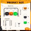 Halloween Candy Bowls with Metal Rack, Witch Cauldron Design view 2