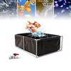 KOI Aquarium Tank, 3 x 1.5 x 0.6 m, Foldable Canvas Fish Pool with Clear Viewing Window, Durable 304 Stainless Steel Frame and Drain Valve view 1