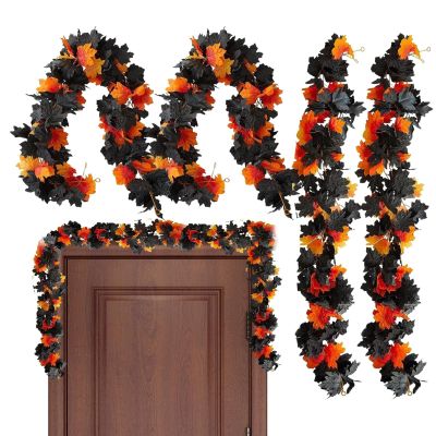 Generic Autumn Maple Leaf Garland Vine for Home Decor