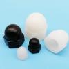 DIN 1587 Nylon Hex Cap Nuts, M3–M16, Black/White, 5/10/50 pcs view 2