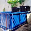 Foldable Canvas Fish Pond, Above-Ground Water Tank for Koi Farming and Garden Irrigation, Blue, 2 x 1 x 1.2 m view 3