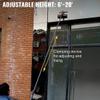 Extendable Window Cleaning Pole 5.4 m/18 ft with Hose Brush for Large Vehicles, Trucks and Roofs view 3