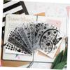 SHINEOFI 10-Piece Plastic Embossing Stencils for Scrapbooking and DIY Crafts view 4
