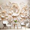 3D Floral Leaves Photo Wallpaper, Non-Woven, 200 x 140 cm view 2