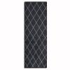 casa pura Cosenza Patterned Runner Rug, Black (80 x 400 cm) view 4