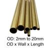 Brass Round Tube, 0.5 mm Wall, 2–20 mm OD, Multiple Sizes (500 mm, 18 × 0.5 mm) view 3