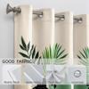 Mistela Blackout Boho Curtains with Grommets, Bohemian Botanical Design, 2-Piece Set, H166 x W75 cm view 4