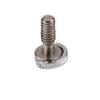 Stainless Steel D-Ring Screw, 1/4-Inch, Silver, 2-Pack view 2
