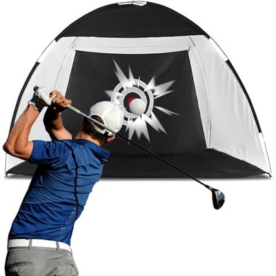 Portable Golf Practice Net for Indoor and Outdoor Use with Carry Bag