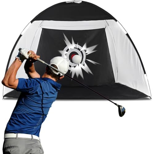 Portable Golf Practice Net for Indoor and Outdoor Use with Carry Bag