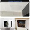 Metal Access Panel for Drywall Inspection, Black/White/Gray view 2