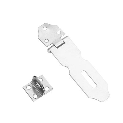 3.5-Inch 304 Stainless Steel Fixed-Eye Hasp for Doors, Cabinets and Drawers, 2-Pack (1 pc)