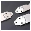 3.5-Inch 304 Stainless Steel Fixed-Eye Hasp for Doors, Cabinets and Drawers, 2-Pack (1 pc) view 4