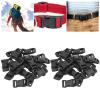 Segrehy 40-Pack Side-Release Buckles, Black Plastic, 4.6 x 2.2 cm view 4