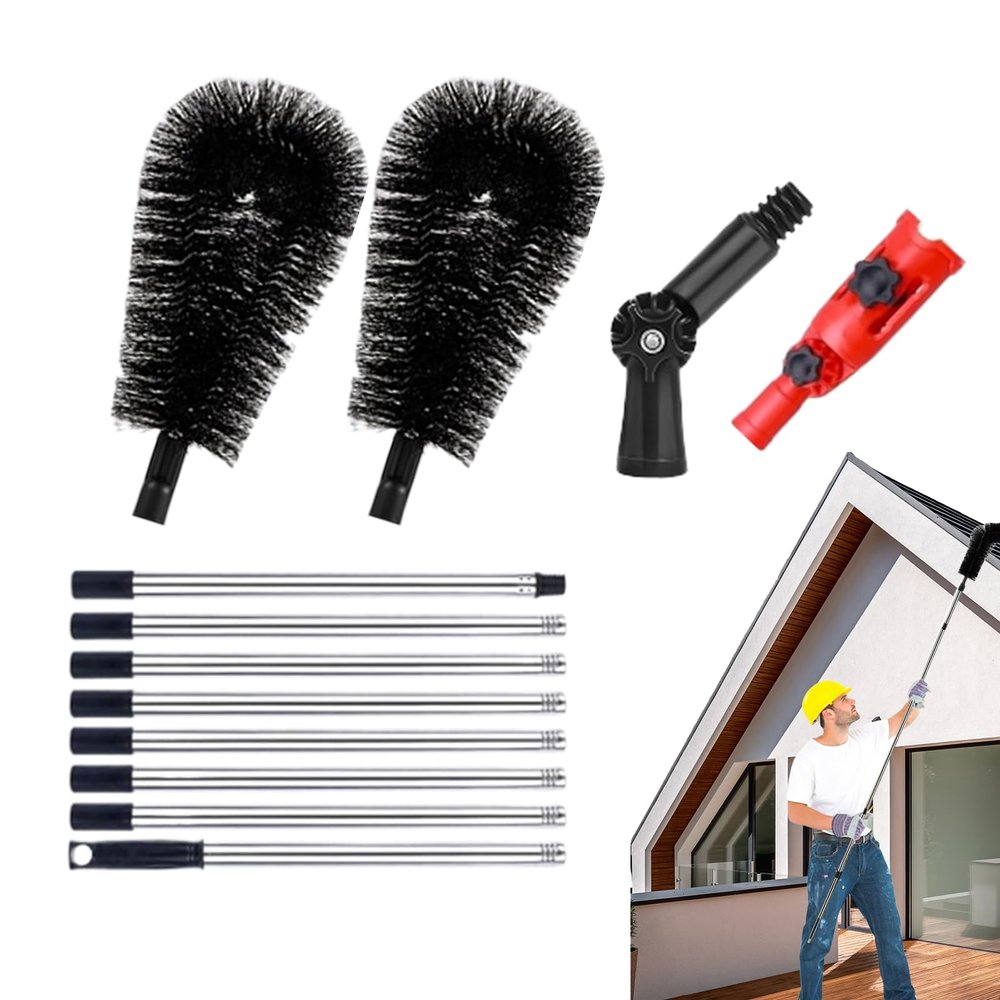 Gutter Cleaning Brush with Telescoping Handle