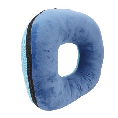 Dark Blue Donut Cushion with Removable Cover