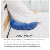 Dark Blue Donut Cushion with Removable Cover view 2