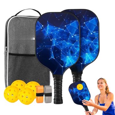 Pickleball Set with Comfortable-Grip Paddles