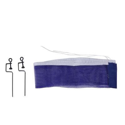 Segrehy Table Tennis Net, Pong Net Replacement with Iron Frame for Office and Home, Blue, Polyester, 180 cm Long, 15 cm High, Portable