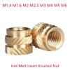 ZBORAVPIX Brass Heat-Set Inserts, Knurled Nuts, M1.4–M8, Multiple Sizes, 10/20/100 pcs (3 mm, M1.6, OD 2.5 mm, 100 pcs) view 3