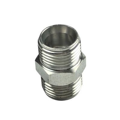 1pc Straight Reducer M8x1 Metric Male 304 Stainless Steel Hex Pipe Fitting