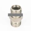 1pc Straight Reducer M8x1 Metric Male 304 Stainless Steel Hex Pipe Fitting view 2