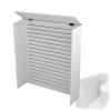 LIKANGLONGJU Folding Radiator Cover with Grille, Decorative Storage Cabinet, 10 mm PVC Board, 40 x 40 x 20 cm (16 x 16 x 8 in) view 1